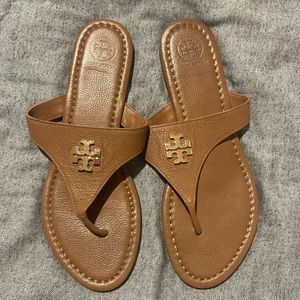 Tory Burch Leather Sandals size 10 in Royal Tan